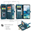 CaseMe - Telefoonhoesje geschikt voor Samsung Galaxy S20 Plus - Wallet Book Case met ritssluiting - Magneetsluiting - Blauw