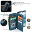 CaseMe - Telefoonhoesje geschikt voor Samsung Galaxy S20 Plus - Wallet Book Case met ritssluiting - Magneetsluiting - Blauw