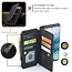 CaseMe - Telefoonhoesje geschikt voor Samsung Galaxy S20 Plus - Wallet Book Case met ritssluiting - Magneetsluiting - Zwart