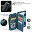CaseMe - Telefoonhoesje geschikt voor Samsung Galaxy S20 FE - Wallet Book Case met ritssluiting - Magneetsluiting - Blauw