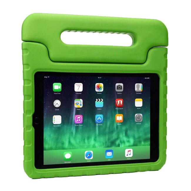 Hoes geschikt voor Apple iPad Air 10.9 (2020 / 2022) - Schokbestendige case met handvat - Groen