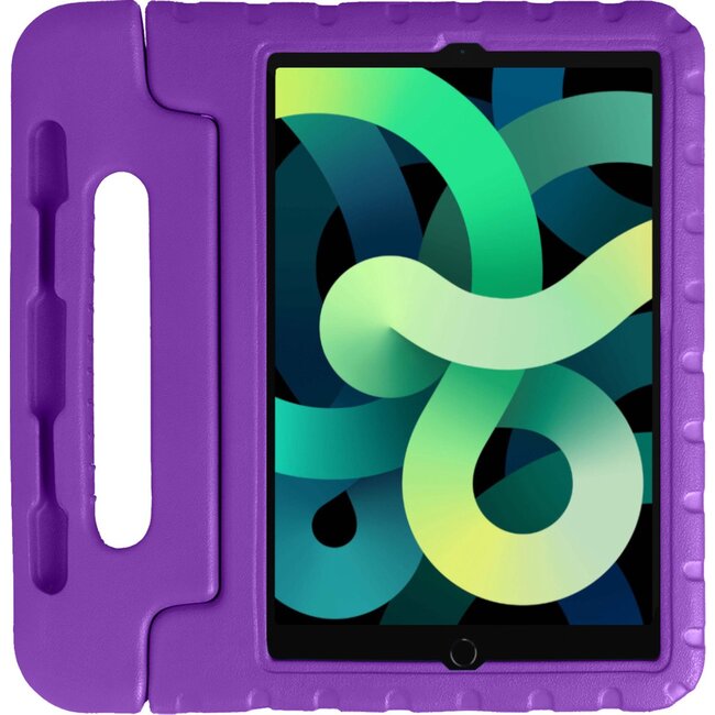 Case for Apple iPad Air 10.9 (2020) - Light Weight Shock Proof Convertible Handle Stand - Kids Friendly Cover - Purple