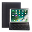 Case2go - Bluetooth keyboard Tablet cover suitable for iPad 2021 - 10.2 Inch - QWERTY layout - Magnetic closure - Sleep/Wake-up function - Black