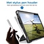 Hoes geschikt voor Microsoft Surface Pro 4/5/6/7 - Met Handstrap - 12.3 inch - Compatible met Toetsenbord - Stylus Houder - Wit