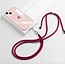 Telefoonkoord Universeel - Phone Cord - Verstelbare Telefoonketting - Afneembaar - Donker Rood