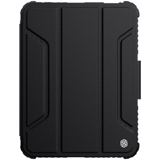 Nillkin Nillkin - Apple iPad Mini 6 (2021) - PU Leren Extreme Tri-Fold Book Case - Camera protectie - Cover Met Sleep/Wake-up Functie - Zwart