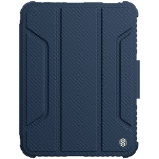 Nillkin Nillkin - Apple iPad Mini 6 (2021) - PU Leren Extreme Tri-Fold Book Case - Camera protectie - Cover Met Sleep/Wake-up Functie - Blauw