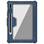 Hoes  geschikt voor Samsung Galaxy Tab S8 -  Nillkin PU Leren Extreme Tri-Fold Book Case - Camera protectie - Auto Sleep/Wake-up Functie - Met Pencil Houder - Blauw