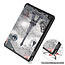 Case2go - Tablet hoes voor Amazon Fire 7 (2022) - Tri-fold Book Case - Auto/Wake functie - Eiffeltoren