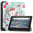 Case2go - Tablet hoes voor Amazon Fire 7 (2022) - Tri-fold Book Case - Auto/Wake functie - Eenhoorn