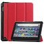 Case2go - Tablet hoes voor Amazon Fire 7 (2022) - Tri-fold Book Case - Auto/Wake functie - Rood