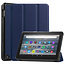 Case2go - Tablet hoes voor Amazon Fire 7 (2022) - Tri-fold Book Case - Auto/Wake functie - Donker Blauw