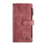 CaseMe - Telefoonhoesje geschikt voor Apple iPhone 14 Max - Wallet Book Case met ritssluiting - Magneetsluiting - Rood