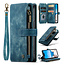 CaseMe - Telefoonhoesje geschikt voor Apple iPhone 14 Plus - Wallet Book Case met ritssluiting - Magneetsluiting - Blauw