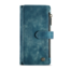 CaseMe - Telefoonhoesje geschikt voor Apple iPhone 14 Max - Wallet Book Case met ritssluiting - Magneetsluiting - Blauw