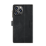 CaseMe - Telefoonhoesje geschikt voor Apple iPhone 14 Pro - Wallet Book Case met ritssluiting - Magneetsluiting - Zwart