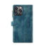 CaseMe - Telefoonhoesje geschikt voor Apple iPhone 14 Pro Max - Wallet Book Case met ritssluiting - Magneetsluiting - Blauw