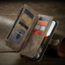 CaseMe - Telefoonhoesje geschikt voor Apple iPhone 14 Pro Max - Wallet Book Case met ritssluiting - Magneetsluiting - Bruin