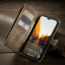 CaseMe - Telefoonhoesje geschikt voor Apple iPhone 14 Pro Max - Wallet Book Case met ritssluiting - Magneetsluiting - Bruin