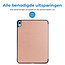 Tablet hoes geschikt voor Apple iPad 2022 -Tri-fold hoes met auto/wake functie - 10.5 inch - Rosé Goud