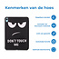 Tablet hoes geschikt voor Apple iPad 2022 -Tri-fold hoes met auto/wake functie - 10.5 inch - Don't Touch Me