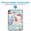 Tablet hoes geschikt voor Apple iPad 2022 -Tri-fold hoes met auto/wake functie - 10.5 inch - Eenhoorn