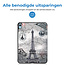 Tablet hoes geschikt voor Apple iPad 2022 -Tri-fold hoes met auto/wake functie - 10.5 inch - Eiffeltoren