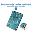 Tablet hoes geschikt voor Apple iPad 2022 -Tri-fold hoes met auto/wake functie - 10.5 inch - Sterrenhemel