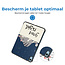 Tablet hoes geschikt voor Apple iPad 2022 -Tri-fold hoes met auto/wake functie - 10.5 inch - Sterrenhemel