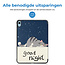 Tablet hoes geschikt voor Apple iPad 2022 -Tri-fold hoes met auto/wake functie - 10.5 inch - Sterrenhemel