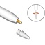 Vervangende pencil punt voor Apple Pencil 1/2 - Siliconen Tip - Geschikt voor Apple Pencil generatie 1 & 2 - Wit