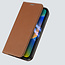 Dux Ducis - Hoes geschikt voor Apple iPhone 14 Pro - Magnetische sluiting - Book Case - Bruin