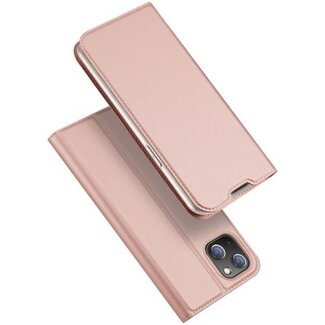 Dux Ducis Telefoon Hoesje geschikt voor Apple iPhone 14 Plus - Dux Ducis Skin Pro Book Case - Roze