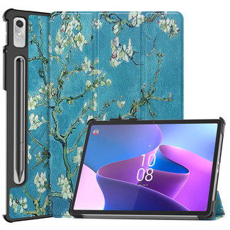 Cover2day Tablet hoes geschikt voor de Lenovo Tab P11 Pro 2nd Gen - Witte Bloesem