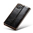 CaseMe - Telefoonhoesje geschikt voor Apple iPhone 13 - Flip Wallet Case  - Magneetsluiting - Zwart