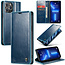 CaseMe - Telefoonhoesje geschikt voor Apple iPhone 13 Pro - Flip Wallet Case - Magneetsluiting - Blauw