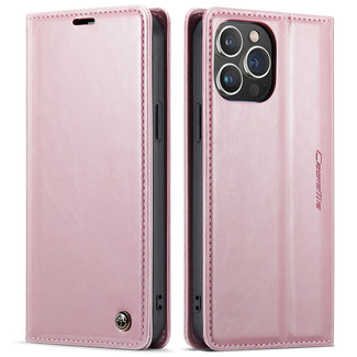 CaseMe CaseMe - Telefoonhoesje geschikt voor Apple iPhone 13 Pro Max  - Flip Wallet Case - Roze