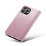 CaseMe - Telefoonhoesje geschikt voor Apple iPhone 13 Pro Max - Flip Wallet Case - Magneetsluiting - Roze