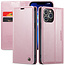 CaseMe - Telefoonhoesje geschikt voor Apple iPhone 13 Pro Max - Flip Wallet Case - Magneetsluiting - Roze