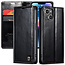 CaseMe - Telefoonhoesje geschikt voor Apple iPhone 14 - Flip Wallet Case - Magneetsluiting - Zwart