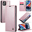 CaseMe - Telefoonhoesje geschikt voor Apple iPhone 14 - Flip Wallet Case - Magneetsluiting - Roze