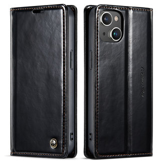 CaseMe CaseMe - Telefoonhoesje geschikt voor Apple iPhone 14 Plus - Flip Wallet Case - Magneetsluiting - Zwart