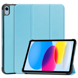 Cover2day Tablet hoes geschikt voor Apple iPad 2022 -Tri-fold hoes met auto/wake functie - 10.5 inch - Licht Blauw