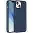 Apple iPhone 14 Plus - Devia Siliconen Case - Back Cover met Oplaadfunctie - Marine Blauw