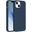 Hoesje geschikt voor Apple iPhone 14 Plus - Devia Siliconen Case - Back Cover met Oplaadfunctie - Marine Blauw