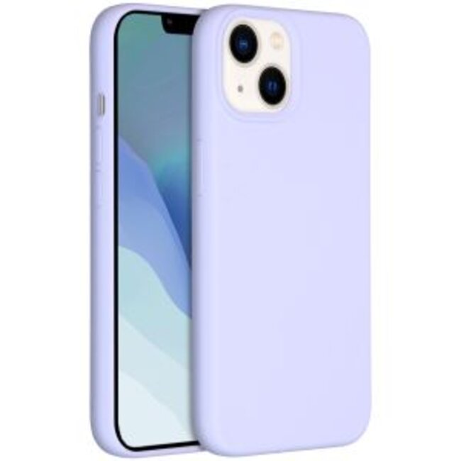 Hoesje geschikt voor Apple iPhone 14 Plus - Devia Siliconen Case - Back Cover met Oplaadfuncties - Paars