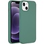 Apple iPhone 14 Plus - Devia Siliconen Case - Back Cover met Oplaadfuncties - Licht Groen