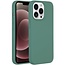 Hoesje geschikt voor Apple iPhone 14 Pro Max - Devia Siliconen Case - Back Cover met Oplaadfuncties - Licht Groen