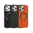 Apple iPhone 14 Plus - Devia Magnetische Case - Back Cover met Standfunctie & Oplaadfuncties - Donker Groen