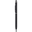 1 Stuks - Touch Pen - 2 in 1 Stylus Pen voor smartphone en tablet - Metaal - Zwart